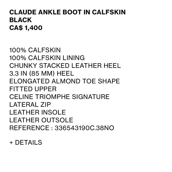NWT CELINE ANKLE BOOT - Picture 3 of 7